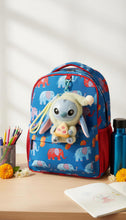 Load image into Gallery viewer, Stitch plush pizza keychain (blue)