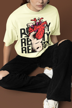 Load image into Gallery viewer, Reality Heart Graphic Oversized Tshirt Uniesx