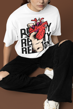 Load image into Gallery viewer, Reality Heart Graphic Oversized Tshirt Uniesx