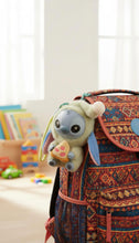 Load image into Gallery viewer, Stitch plush pizza keychain (blue)
