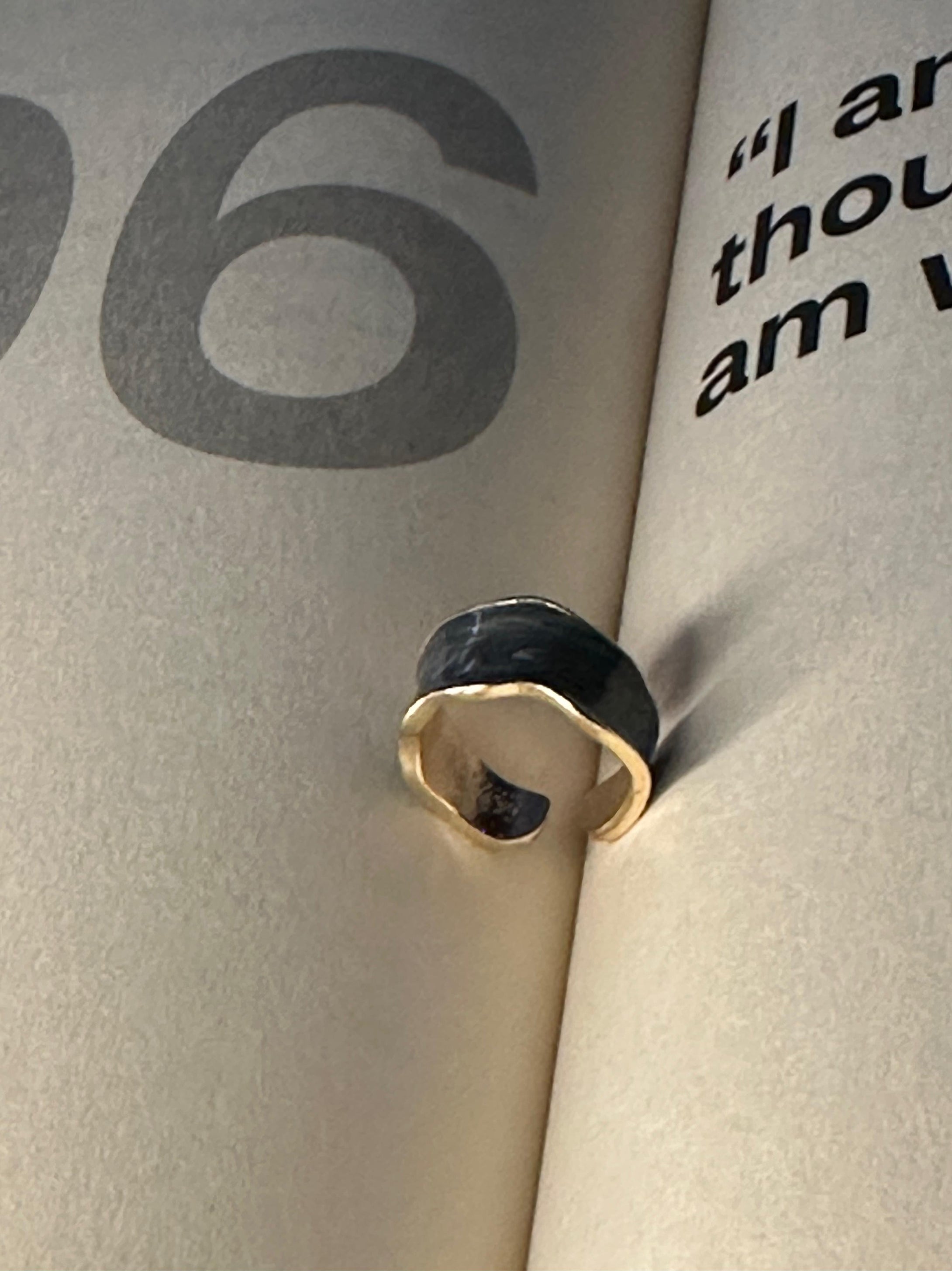 Charcoal Elegance Ring