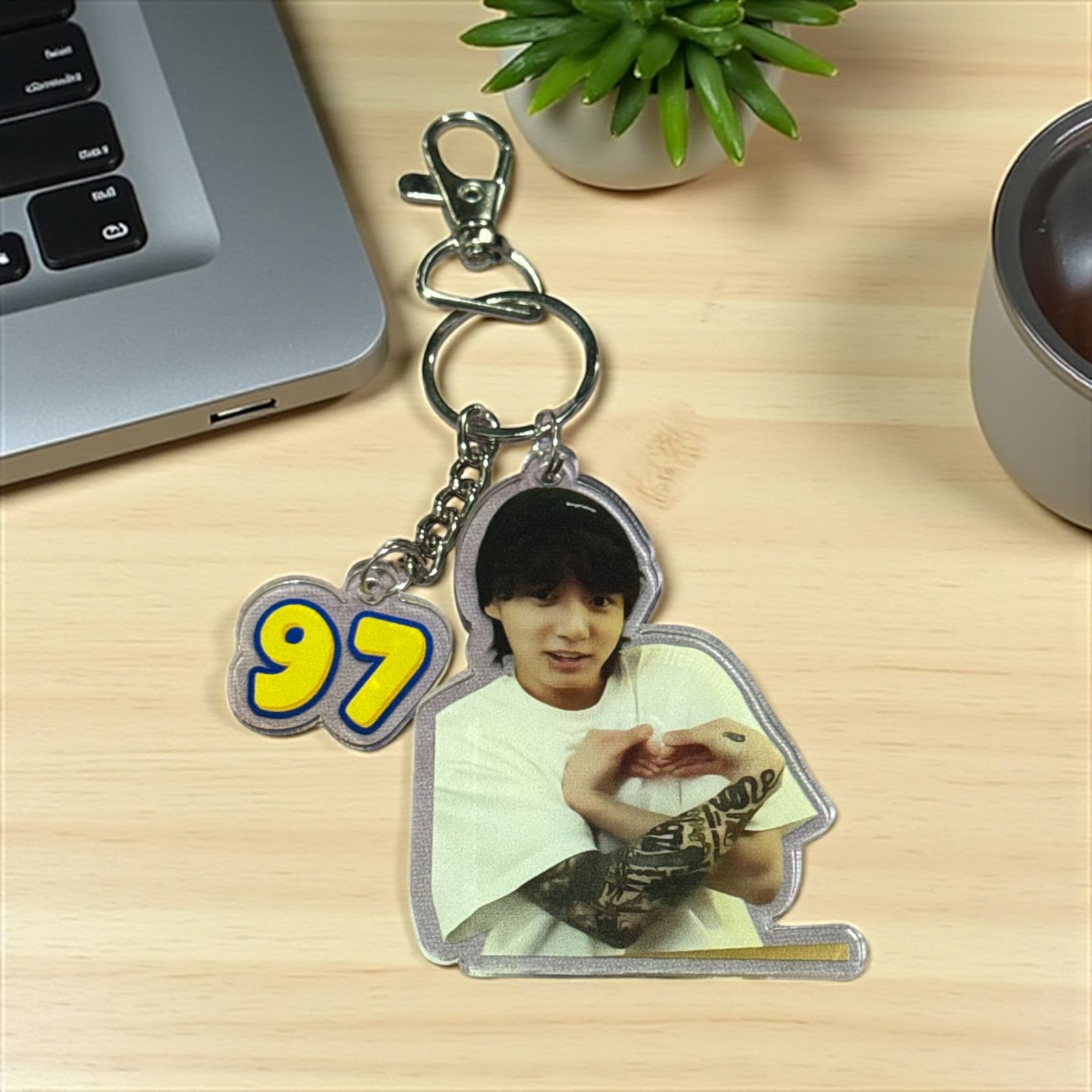 Jungkook ’97 Heart Pose Keychain