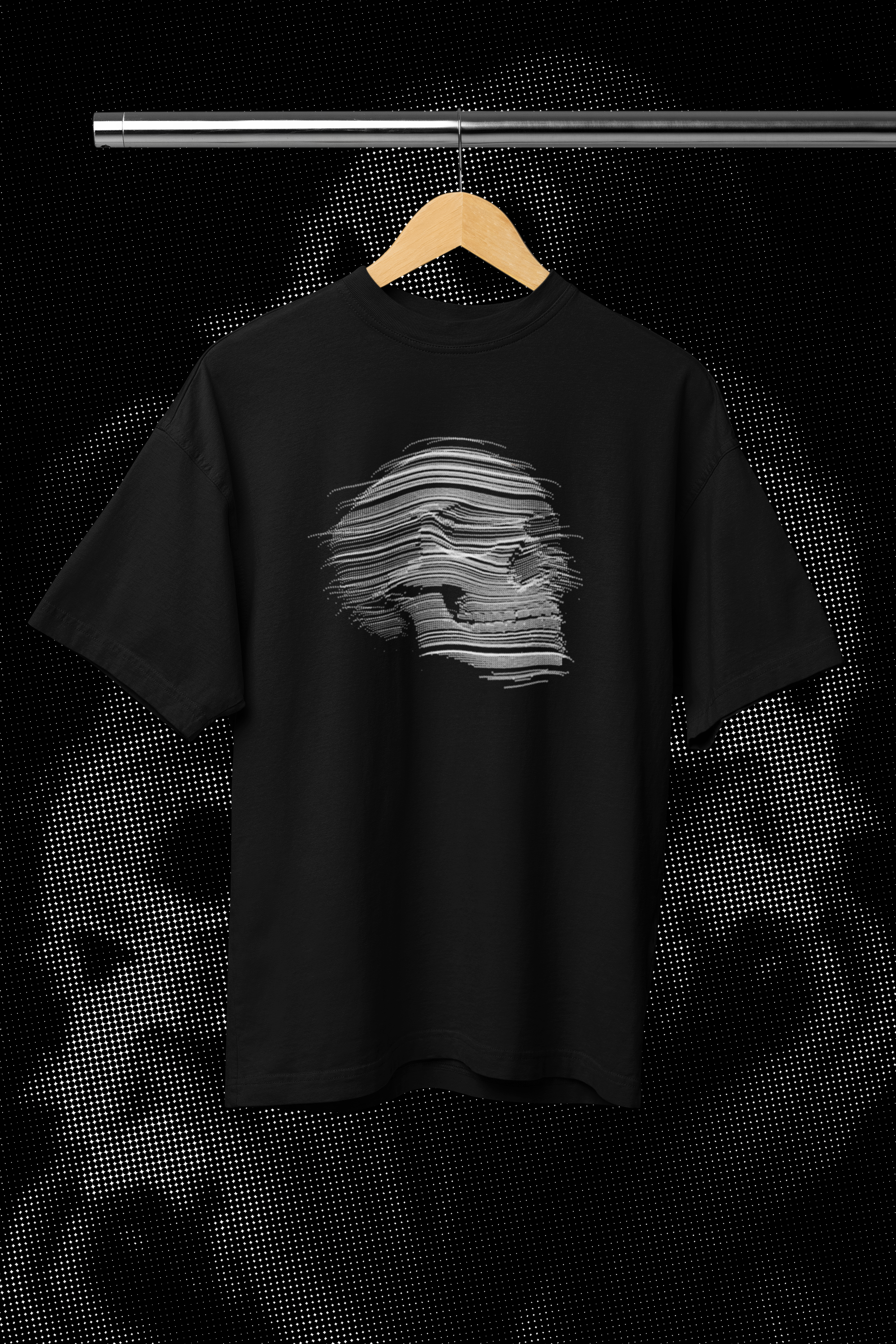 Blur Skull Oversized Tshirt